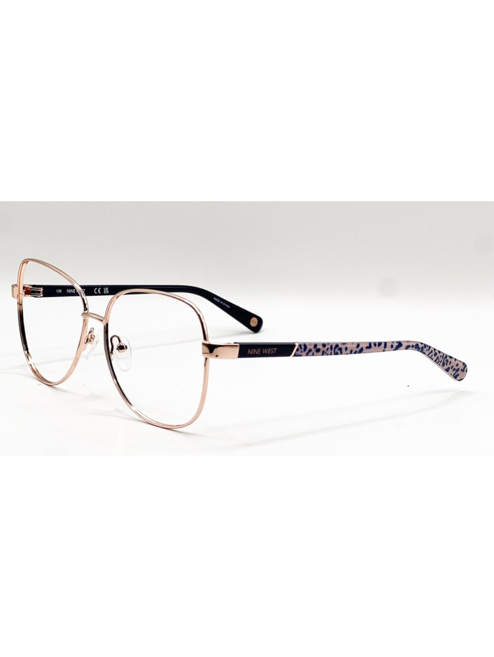 NEW NINE WEST NW126S 770 ROSE GOLD AUTHENTIC EYEGLASSES 58-14